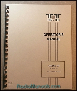 Tentec Omni VI Model 563 Operator's Manual - Click Image to Close